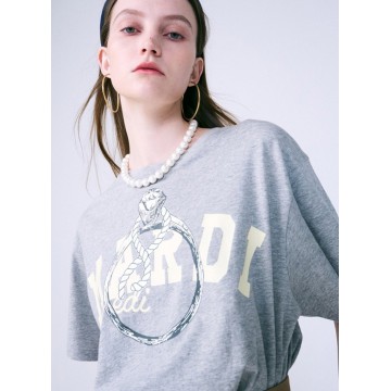 韓國MARDIMERCREDI - TSHIRT RING WITH ROCK_GREY