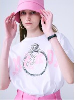 韓國MARDIMERCREDI - TSHIRT RING WITH ROCK_WHITE