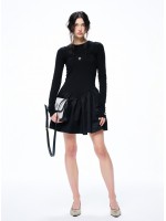 韓國MARDI MERCREDI - MINI LAYERED DRESS STRAP MRCD_BLACK WHITE
