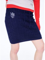 韓國MARDI MERCREDI - CABLE MINI SKIRT MRCD_NAVY WHITE