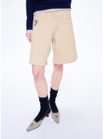 韓國MARDI MERCREDI - CABLE BERMUDA MRCD_BEIGE NAVY