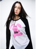 韓國MARDI MERCREDI - TSHIRT RAGLAN BUNNY_WHITE