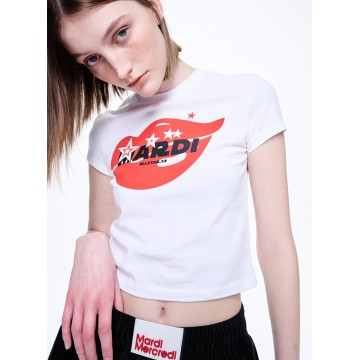 韓國MARDI MERCREDI - CROPPED TSHIRT MARILYN_WHITE
