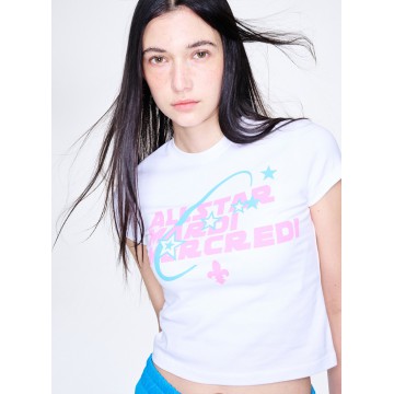 韓國MARDI MERCREDI - CROPPED TSHIRT ALLSTAR MARDI_WHITE