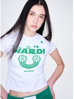 韓國MARDI MERCREDI - CROPPED TSHIRT RAINBOW_WHITE GREEN