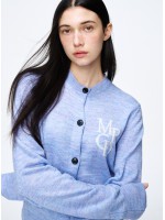 韓國MARDI MERCREDI - MOHAIR CARDIGAN ROUND NECK MRCD_SKY IVORY
