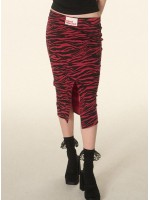 韓國MARDI MERCREDI - MIDI SKIRT ZEBRA_RED