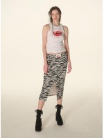 韓國MARDI MERCREDI - MIDI SKIRT ZEBRA_IVORY