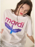 韓國MARDI MERCREDI - TSHIRT BLOOMMARDI GRADATION_WHITE PURPLE