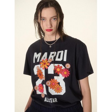 韓國MARDI MERCREDI - TSHIRT NUMERO 23_NAVY WHITE