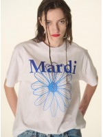 韓國MARDI MERCREDI - TSHIRT FLOWERMARDI GRADATION_WHITE BLUE