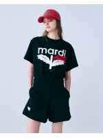 韓國MARDIMERCREDI - T-SHIRT ACTIF BLOOMMARDI_BLACK RED