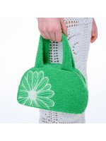 韓國MARDIMERCREDI - MINI HALF MOON TERRY FLOWERMARDI_GREEN WHITE