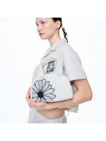 韓國MARDIMERCREDI - MINI HALF MOON TERRY FLOWERMARDI_OATMEAL BLACK