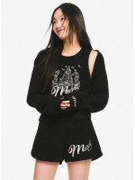韓國MARDIMERCREDI - TERRY BOLERO CARDIGAN_BLACK CREAM