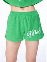 韓國MARDIMERCREDI - TERRY SHORTS_GREEN WHITE