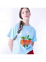 韓國MARDIMERCREDI - TSHIRT TRIO D`ORANGES_SKY