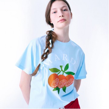 韓國MARDIMERCREDI - TSHIRT TRIO D`ORANGES_SKY