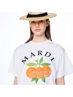 韓國MARDIMERCREDI - TSHIRT TRIO D`ORANGES_WHITE