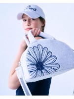 韓國MARDIMERCREDI - TERRY TOTE BAG FLOWER MARDI_HEATHER NAVY