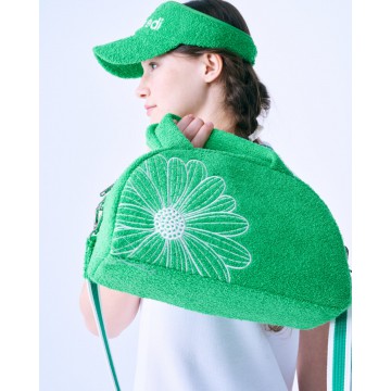 韓國MARDIMERCREDI - TERRY TOTE BAG FLOWER MARDI_GREEN IVORY