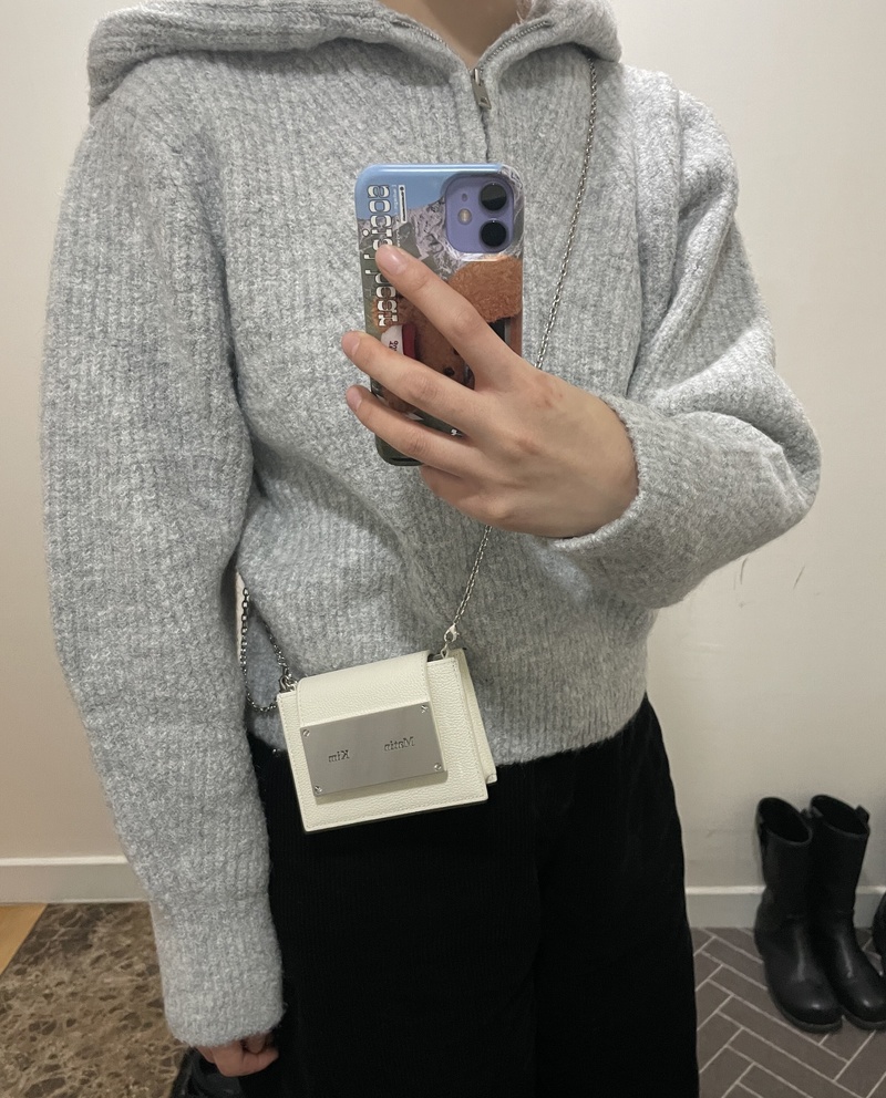 ACCORDION MINI BAG IN IVORY - MATINKIM